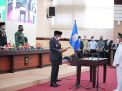 Gubernur Lantik Irwan Bachri sebagai Bupati Lutim yang akan Menjabat Selama Enam Hari