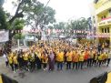 Pimpinan dan Anggota DPRD Fraksi Golkar Ikuti Kegiatan Semarak HUT RI ke-80 di Sekretariat Golkar Makassar