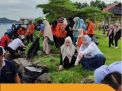 Wujud Nyata Peduli Lingkungan, Jajaran RSUD Andi Makkasau Kompak Turun Kerja Bakti Bersihkan Taman Mattirotasi 