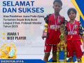 Pelajar SMPN 1 Parepare Jadi Best Player dan Juarai Turnamen Sepak Bola Bumi League II Polman