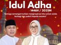 Agus Ambo Djiwa Bersama Keluarga Mengucapkan Selamat Hari Raya Idul Adha 1446 Hijriah