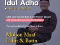 Irwan Pababari Ucapkan Selamat Hari Raya Idul Adha 1446 Hijriah