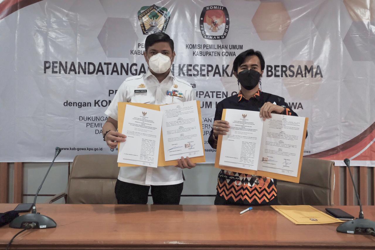 KPU dan Pemkab Gowa Sepakati Pembentukan Desa Peduli Pemilu dan Pemilihan 
