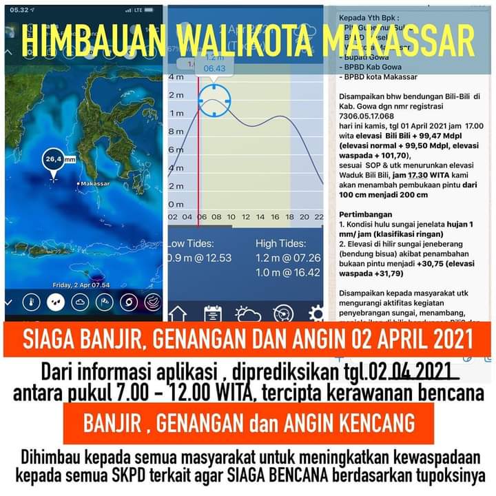 Ini Imbauan Wali Kota Makassar dalam Menghadapi Cuaca Ekstrem