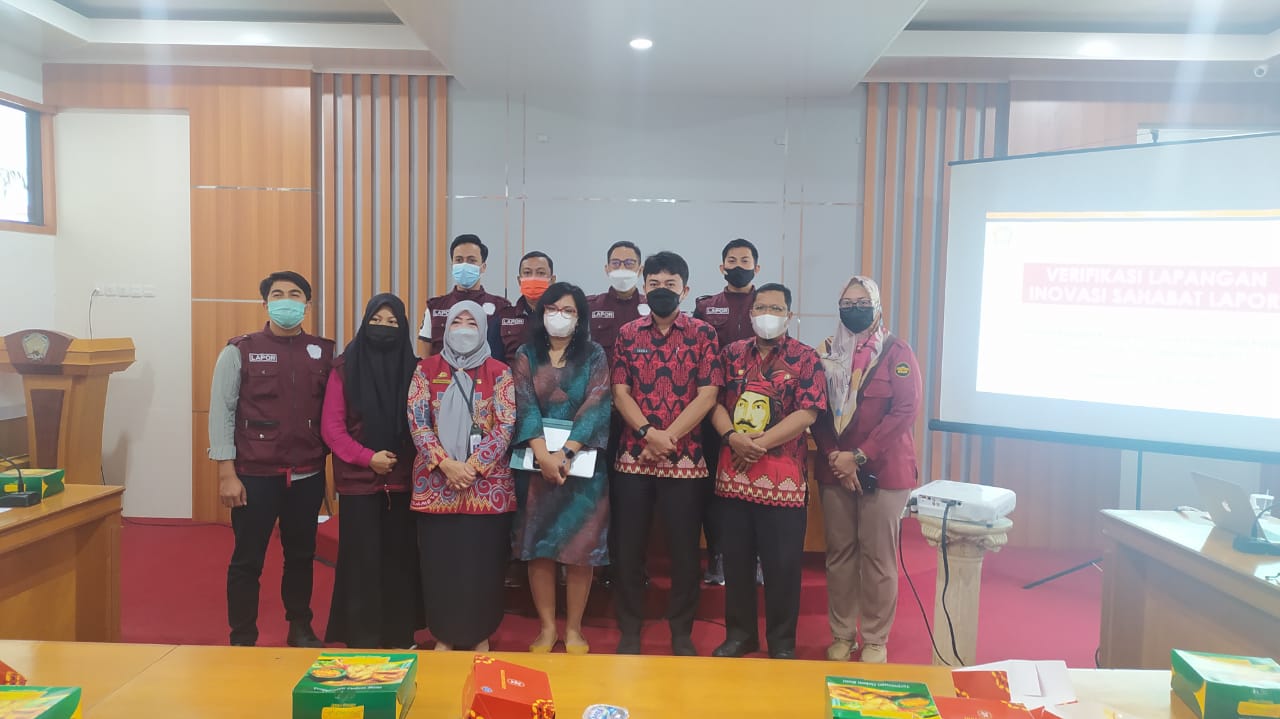 Tim Verifikasi Lapangan Kompetisi Inovasi Pelayanan Publik Puji Inovasi Sahabat LAPOR Gowa