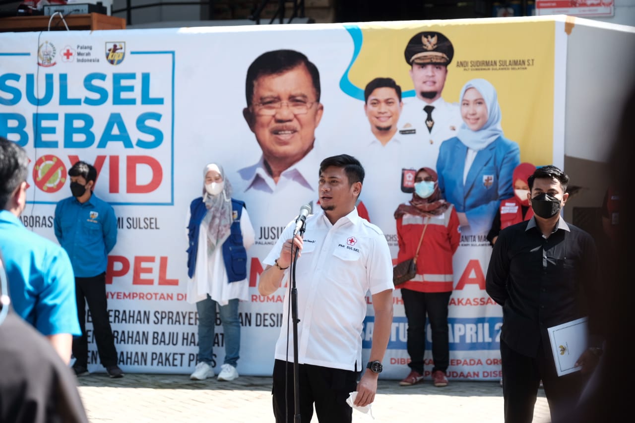 Jelang Ramadan, PMI Sulsel Gandeng OKP Lakukan Sterilisasi di Masjid