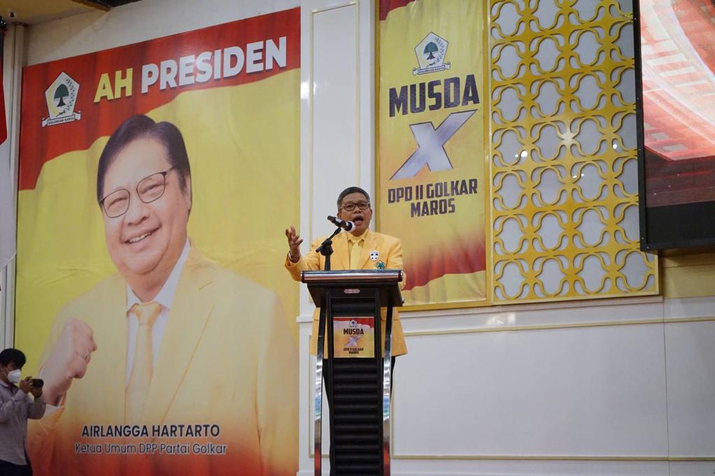 Buka Musda Golkar Maros, TP: Pak Bupati Lebih Nyaman Jika Wabup-nya Orang Golkar