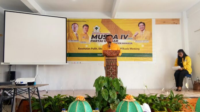 Buka Musda Golkar Mamasa, Hamsah Sunuba Minta Kader Kembalikan Kejayaan Partai dan Siap Bertarung di Pilkada
