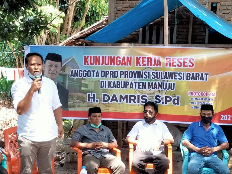 H Damris Gelar Reses di Lokasi Pengungsian Korban Gempa di Galung Lengke