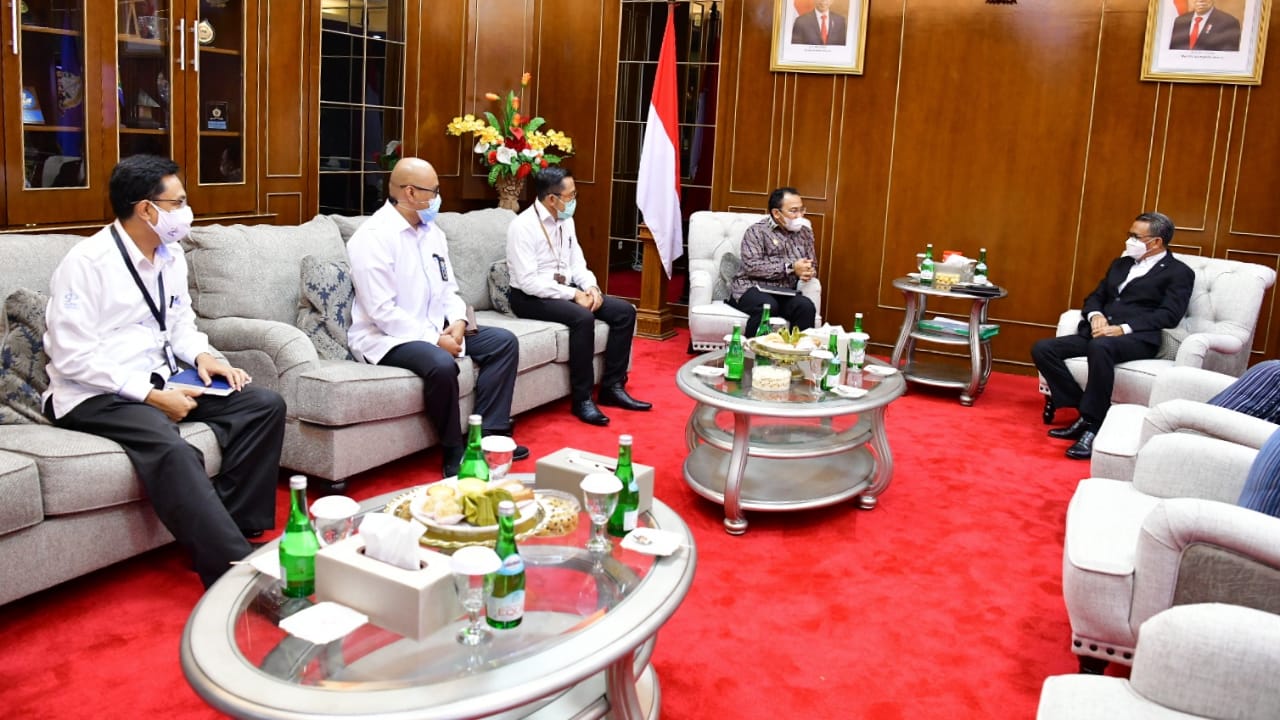 Temui Gubernur, Kakanwil DJPb Sulsel Nyatakan Butuh Dukungan untuk Permantap Tata Kelola Keuangan 