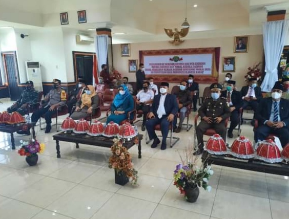 Sekda dan Forkopimda Saksikan Pelantikan Yaumil-Herny secara Virtual dari Pasangkayu