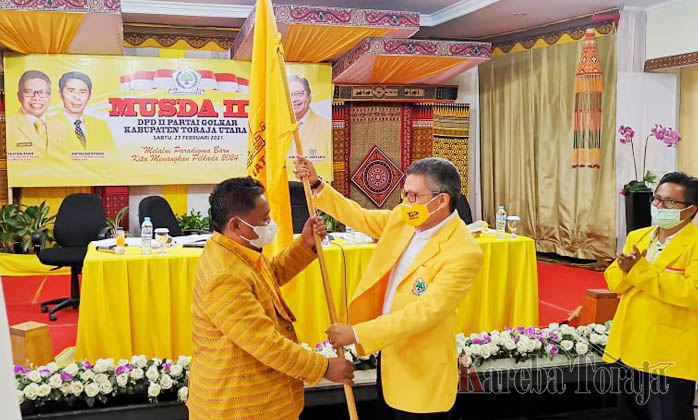 Bupati Toraja Utara Terpilih Aklamasi Pimpin Golkar, Taufan Pawe Minta Seluruh Kader Kawal Pemerintahan Ombas-Dedy
