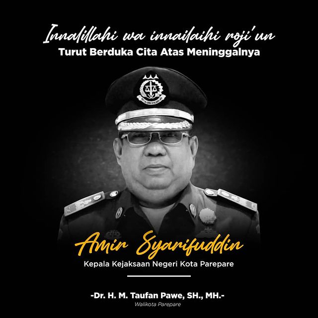 Kajari Parepare Meninggal, Wali Kota Sampaikan Duka Cita atas Nama Pribadi dan Pemkot