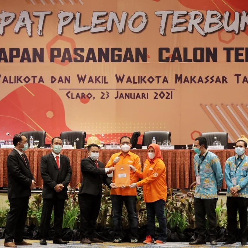 Danny-Fatma Resmi jadi Wali Kota dan Wakil Wali Kota Makassar Terpilih