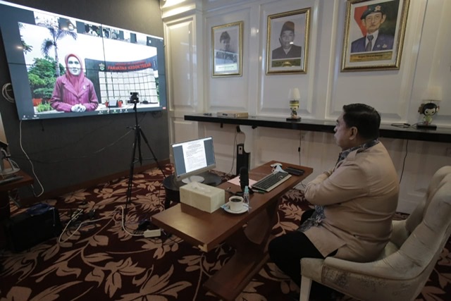 Hadiri Dies Natalis Fakultas Kedokteran Unhas, Sekprov Sampaikan Terima Kasih Membantu Tanggulangi Pandemi Covid-19