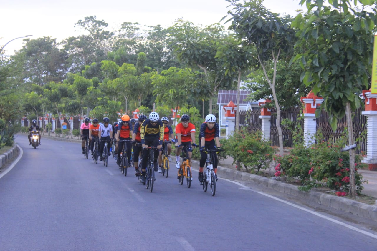 Komunitas Sepeda Lipat Gowa Ajak Warga Olahraga Bersama 