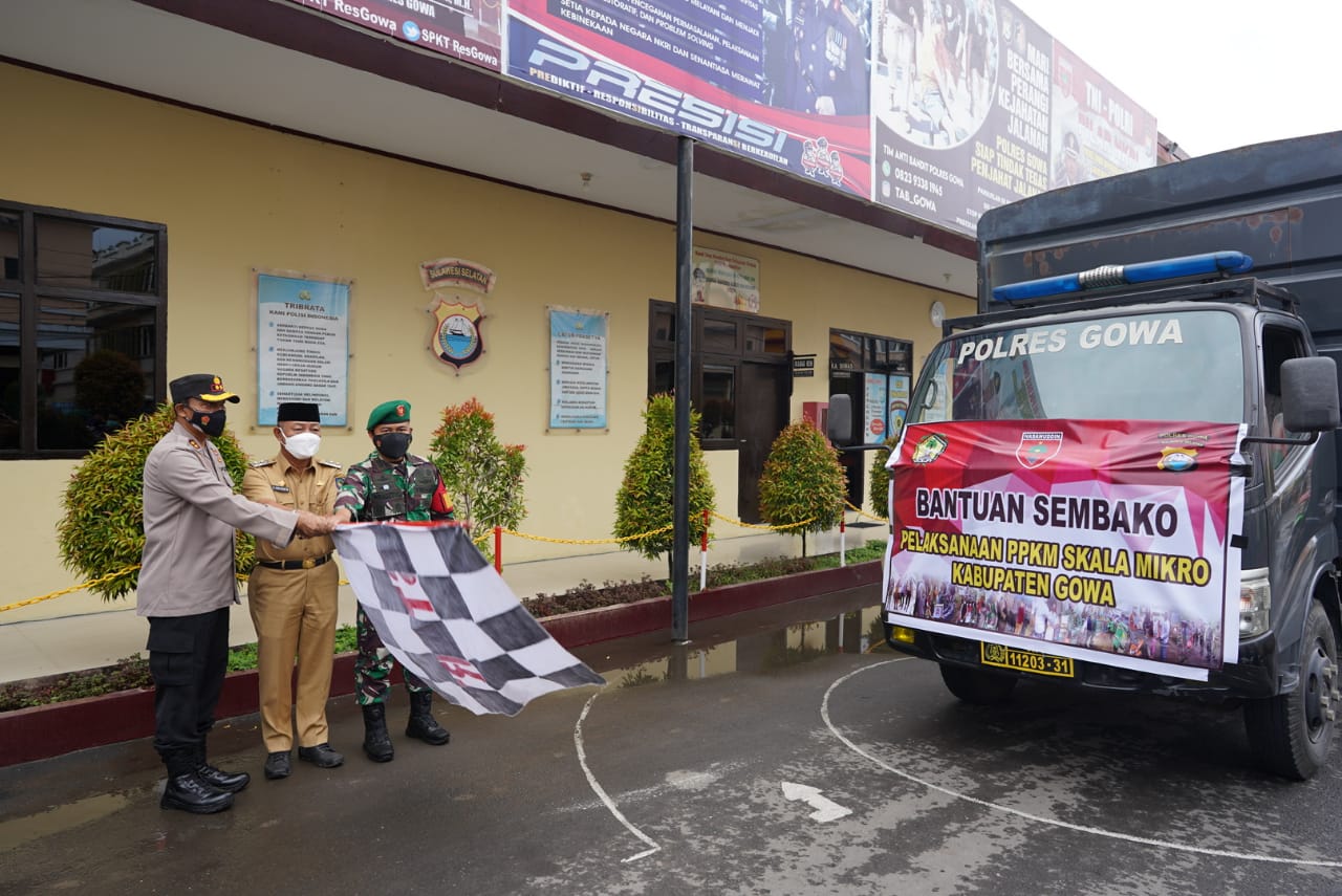 Ratusan Paket Sembako akan Diberikan ke Warga Kurang Mampu di Masa PPKM Gowa 
