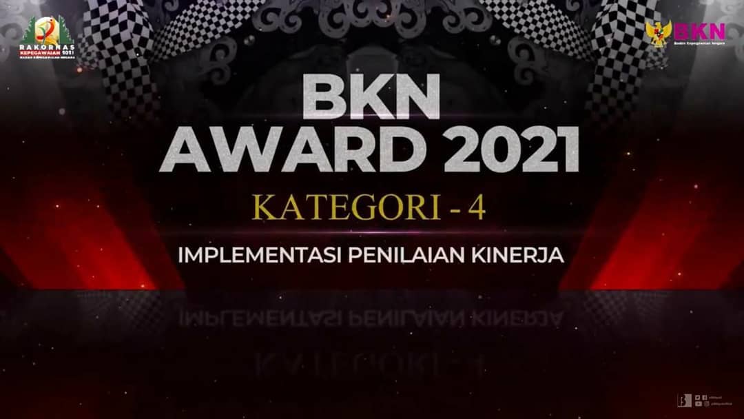 Pemkot Parepare Dapatkan Dua Penghargaan BKN Award 2021
