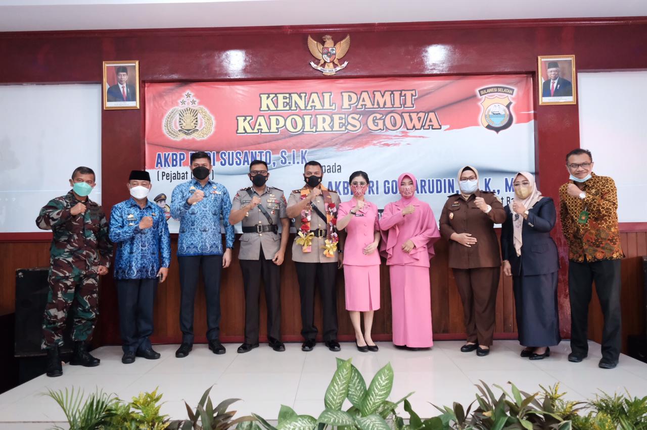 Sambut Kapolres Baru, Adnan Harap Dapat Bersinergi Majukan Kabupaten Gowa 