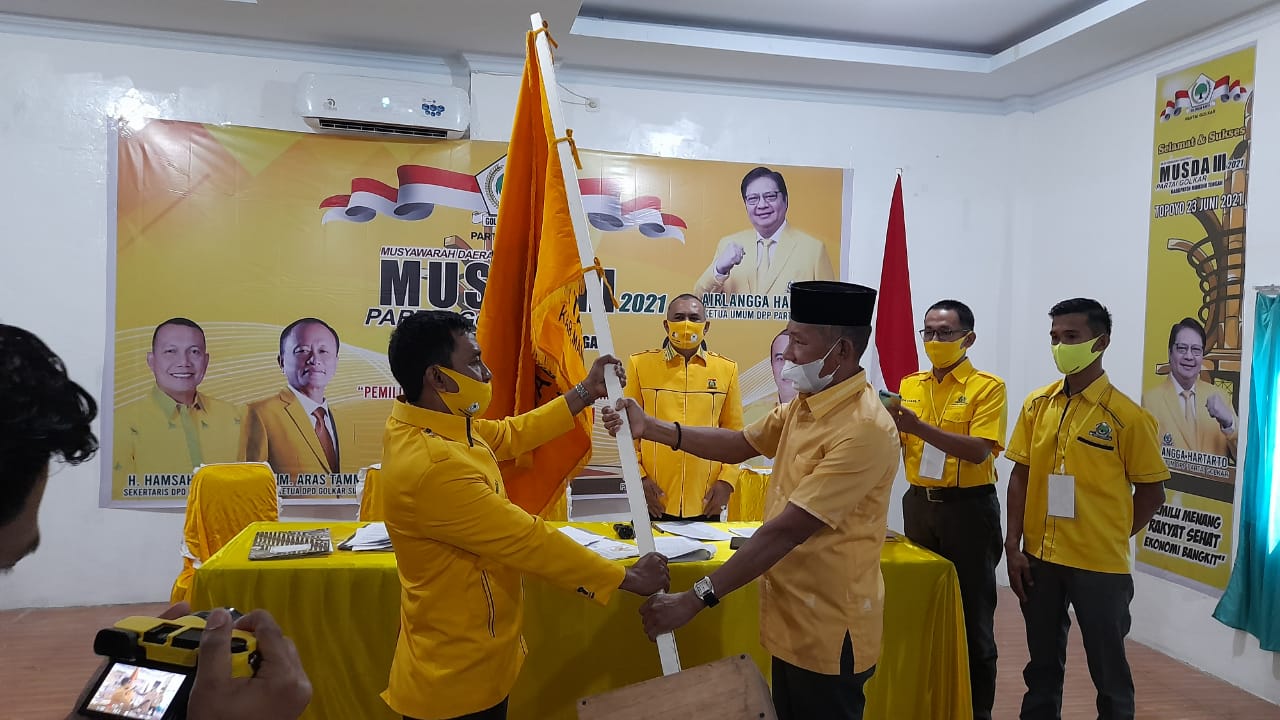 Musda Golkar Mamuju Tengah Selesai,  Ini Nakhoda Baru yang Terpilih
