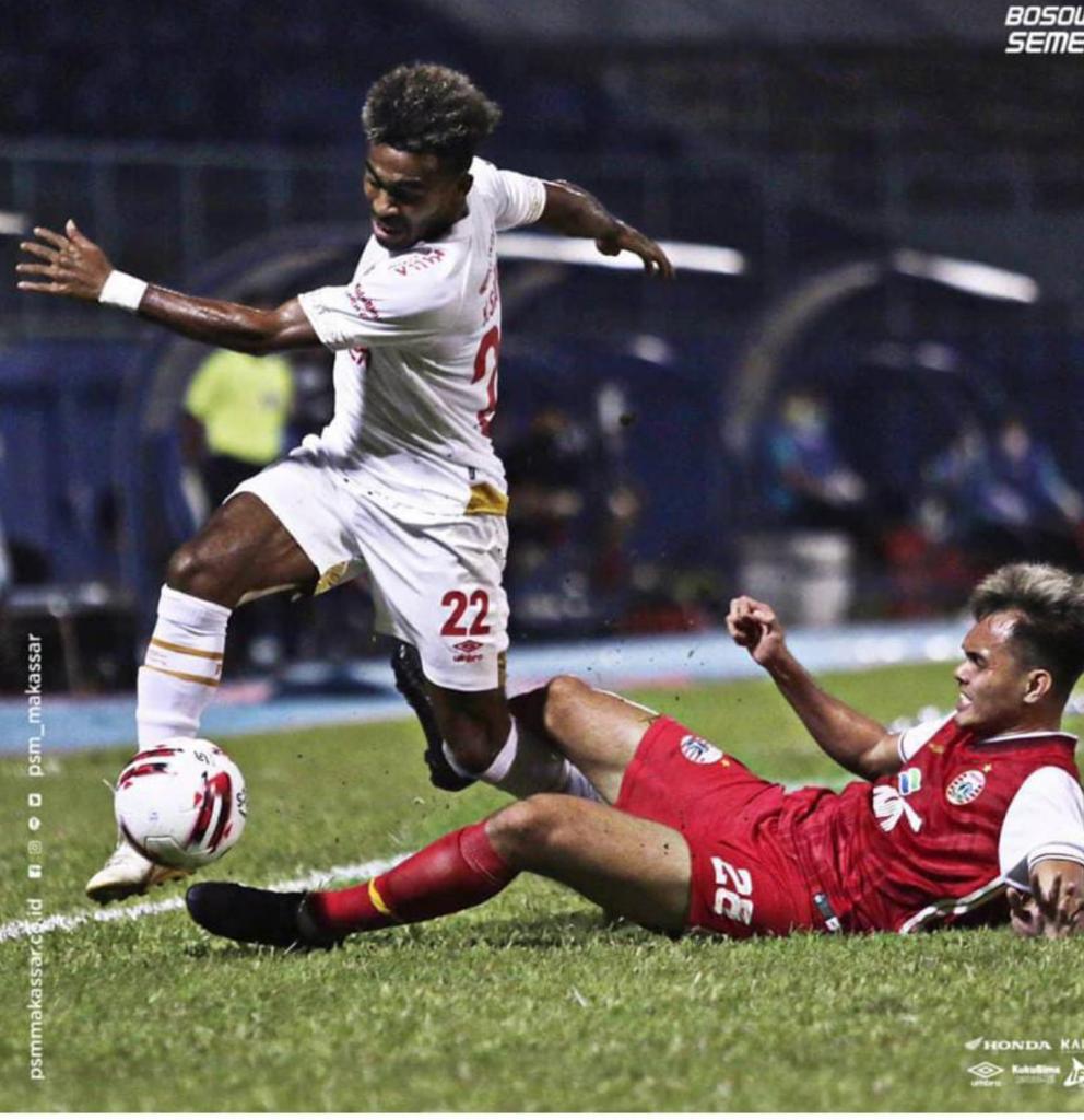 Andalkan Kecepatan Pemain, PSM Bekuk Persija 0-2
