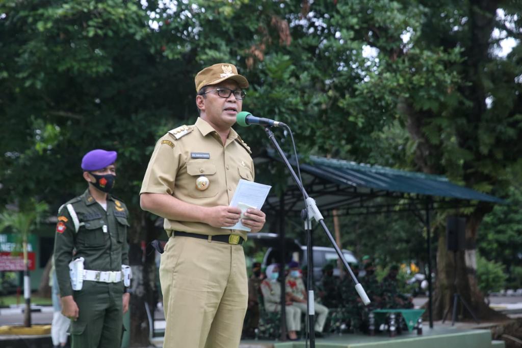 Jadi Inspektur Upacara pada Diklat Menwa, Danny Tekankan Lawan Covid 19 