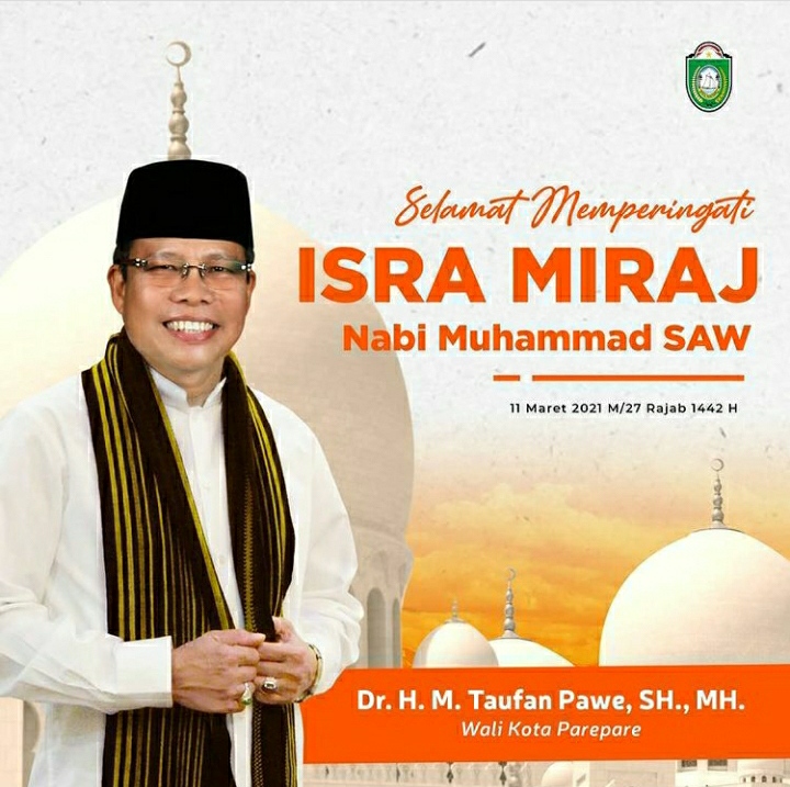 Wali Kota Parepare Ucapkan Selamat Memperingati Isra Miraj