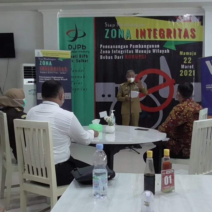 Gubernur Lakukan Pencanangan Zona Integritas Bersama Kanwil Ditjen Perbendarahaan Sulsel