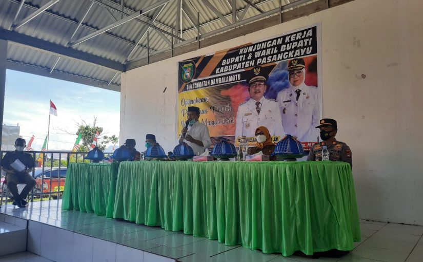 Bupati Pasangkayu Bawa Kepala OPD Saat Kunker di Bambalamotu, Agar Bisa Jawab Permasalahan di Lapangan