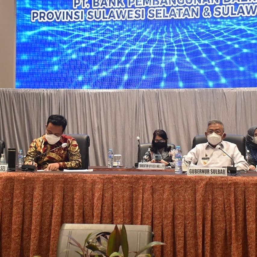 Gubernur Sulbar dan Plt Gubernur Sulsel Hadiri RUPS Bank Sulselbar