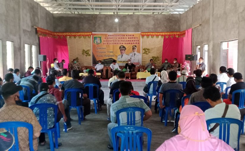 Bupati-Wabup Pasangkayu Bertatap Muka dengan Masyarakat Bambaira, ini Yang Disampaikan