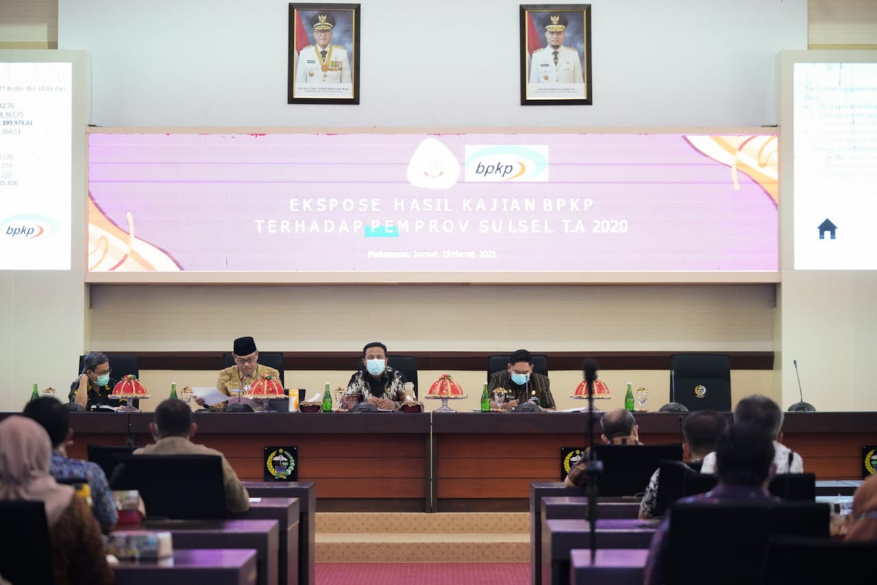 Ekspose Hasil Kajian BPKP Tahun 2020, Plt Gubernur: Harus Sinergi sebagai Satu Kesatuan