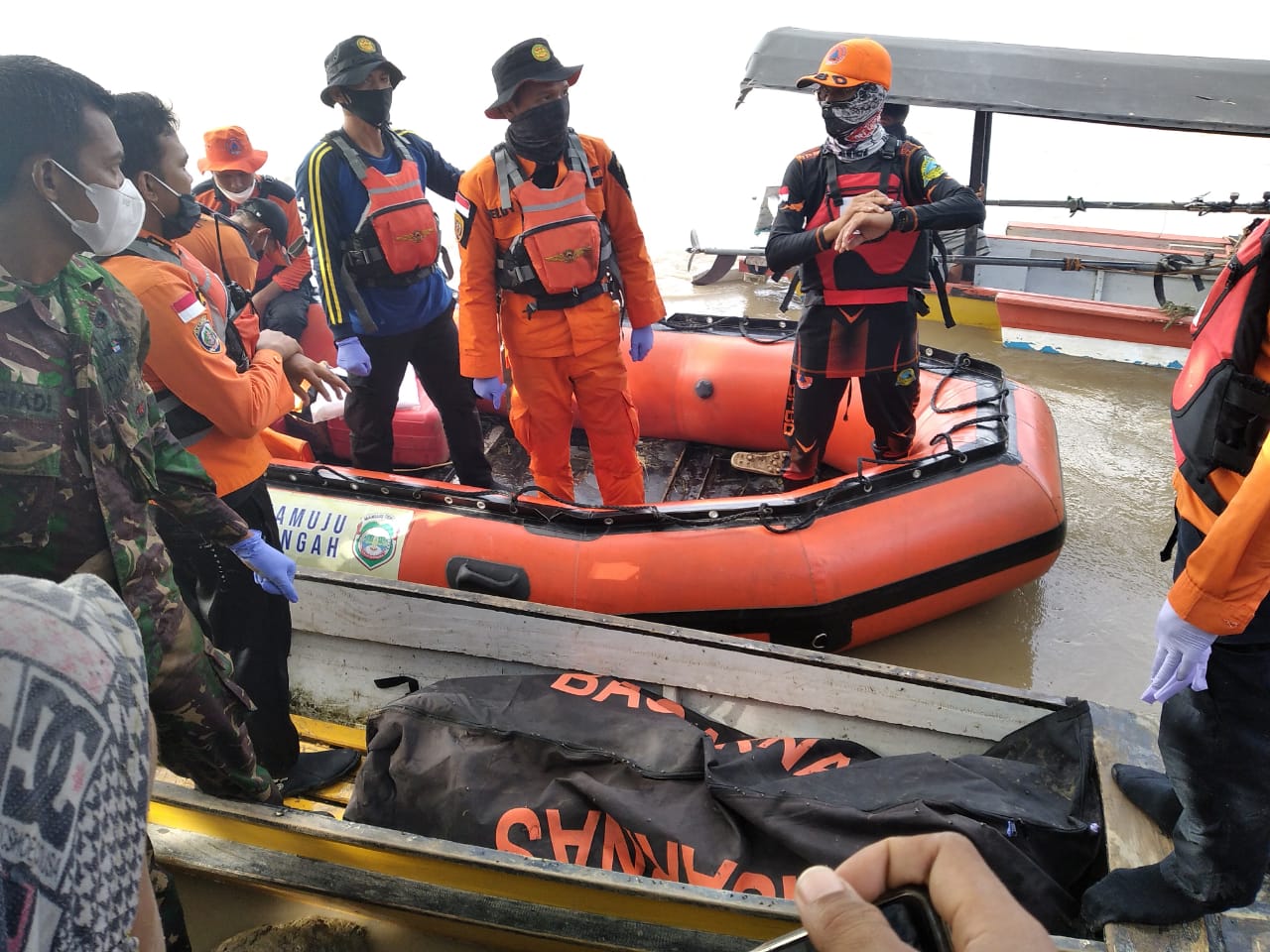 Tim SAR Gabungan Berhasil Menemukan Korban Hanyut di Sungai Budong-budong Mamuju Tengah