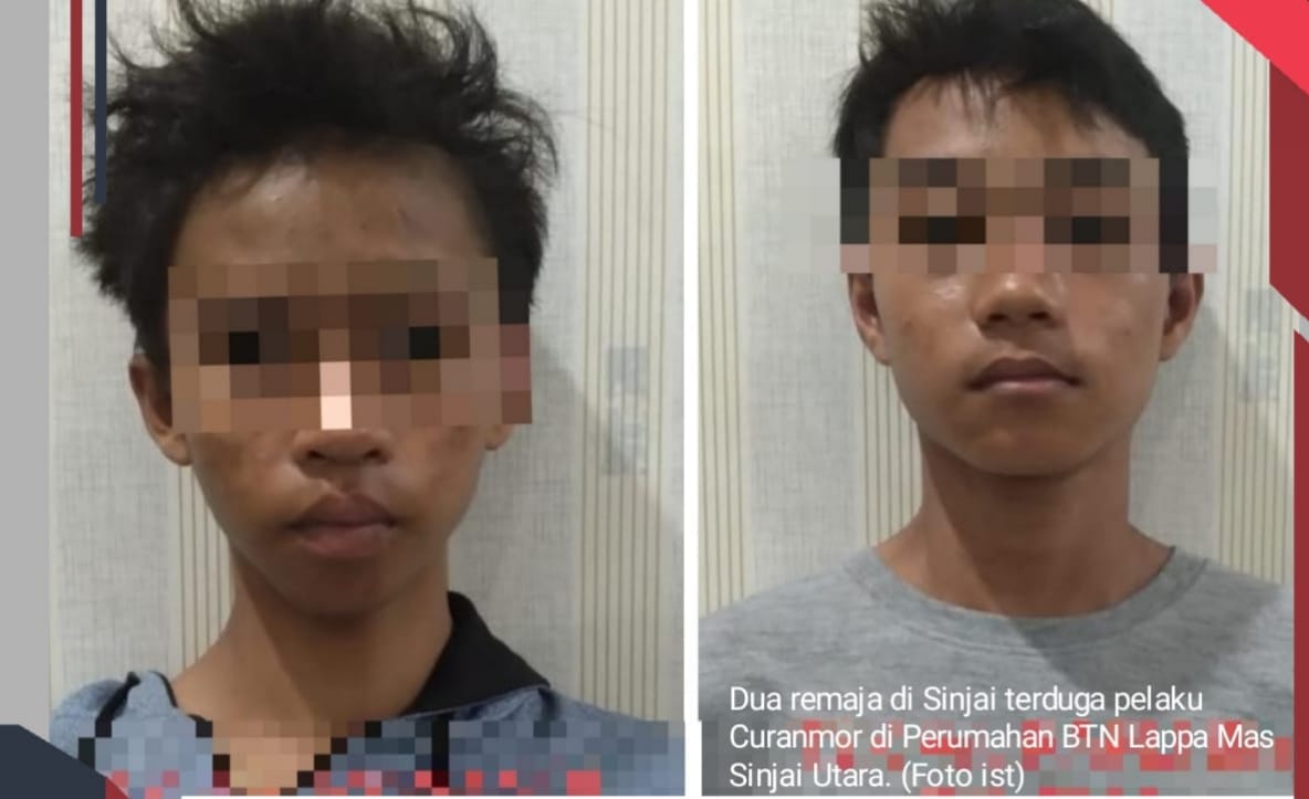 Polisi Tangkap Dua Remaja Pelaku Curanmor di Sinjai, 4 Sepeda Motor Diamankan