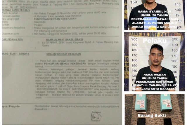 Hindari Tagihan Kredit HP, Dua Pria di Makassar Buat Laporan Palsu ke Polisi