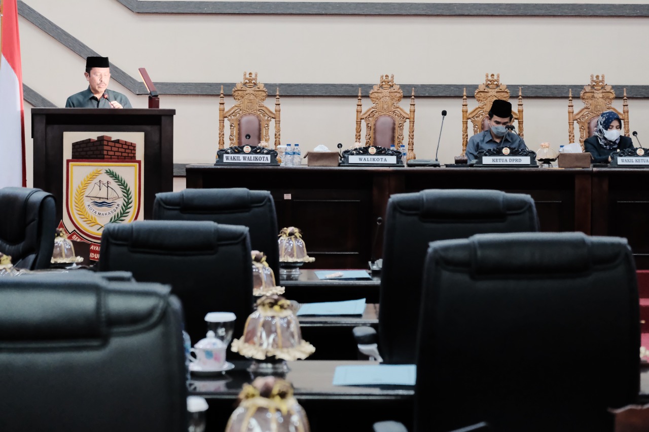 Rangkaian Pembahasan APBD, DPRD Makassar Gelar Paripurna Jawaban Wali Kota Atas Pemandangan Umum Fraksi