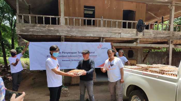 Dukung Program Penyerapan Telur Nasional, Japfa Serap Telur Milik Peternak di Gowa