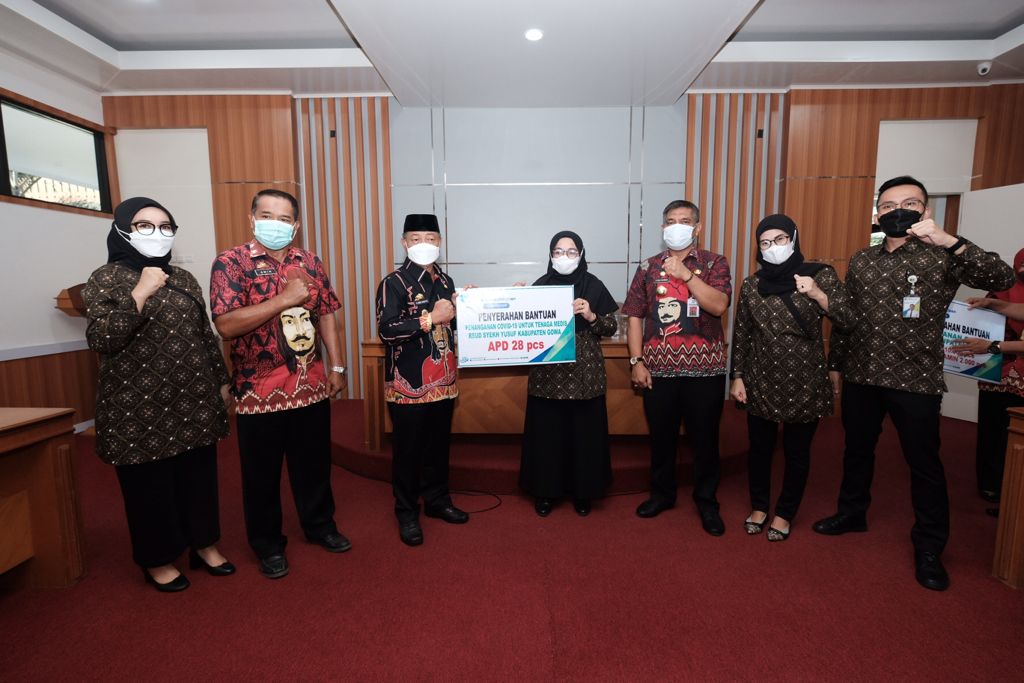 Pemkab Gowa Terima Bantuan Penanganan Covid-19 dari BPJS Ketenagakerjaan