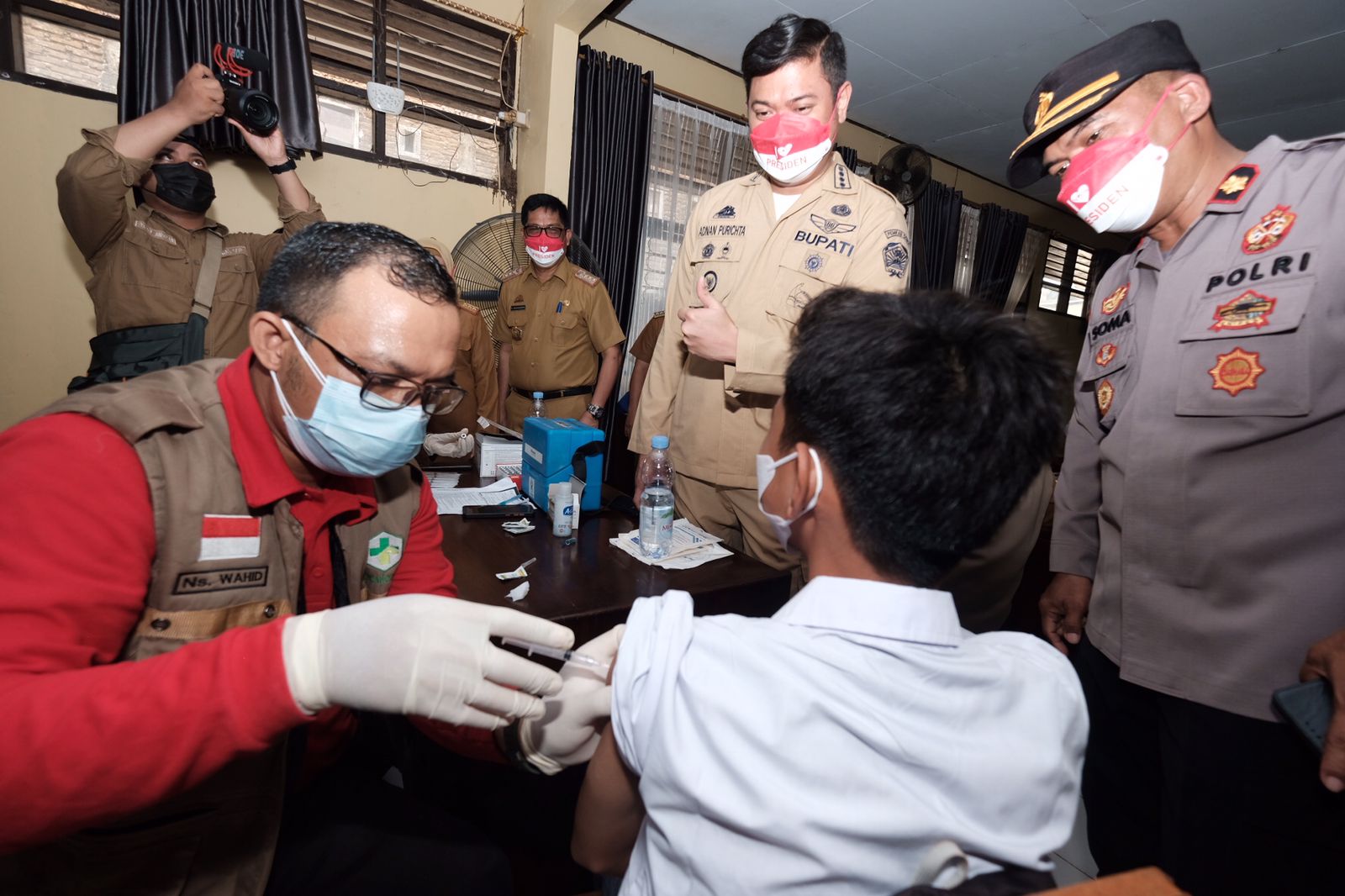 Pemkab Gowa Dorong Cakupan Vaksinasi Kelompok Pelajar