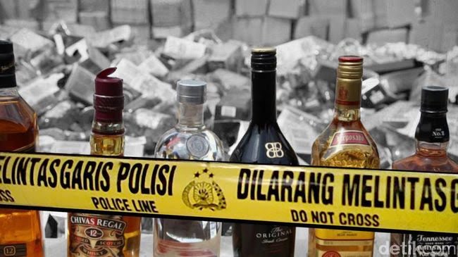 400 Liter Miras Diamankan Polisi Saat Razia Knalpot Bising di Manado 