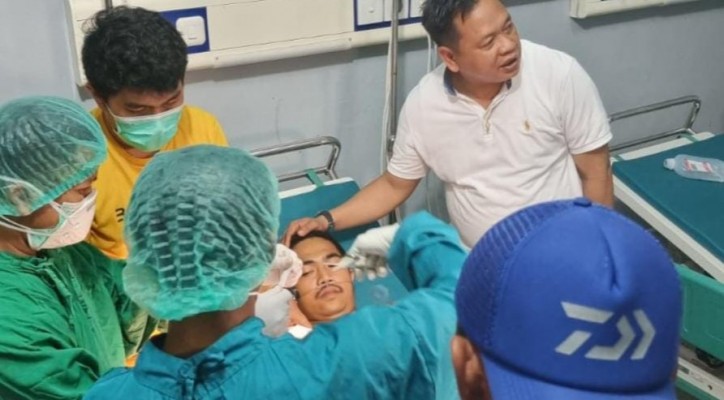 Pengedar Narkoba di Polman Bacok Parang 4 Polisi saat akan Ditangkap, 2 Diantaranya Dilarikan RS 