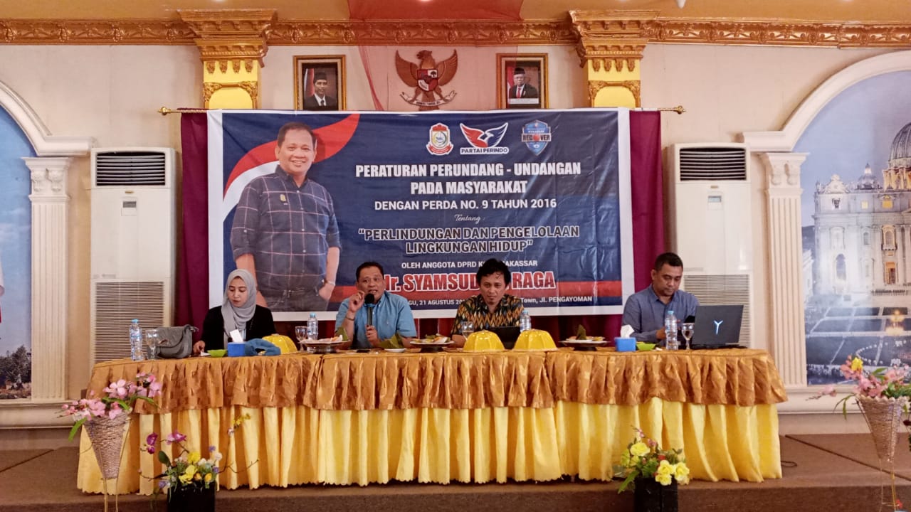 Sosialisasi Perlindungan dan Pengelolaan Lingkungan Hidup, Syamsuddin Raga: Pemerintah dan Warga Jaga Kota Makassar Tetap Bersih 