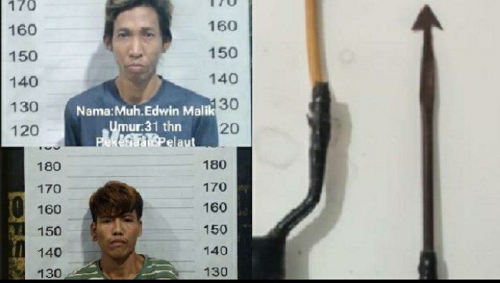 Polsek Tamalate Tangkap Oknum Pelaut yang Membegal Pemotor Pakai Busur
