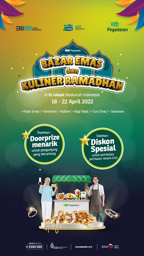 Pegadaian Kanwil VI Makassar Gelar Bazar Emas dan Kuliner Ramadan Serentak di 7 Area