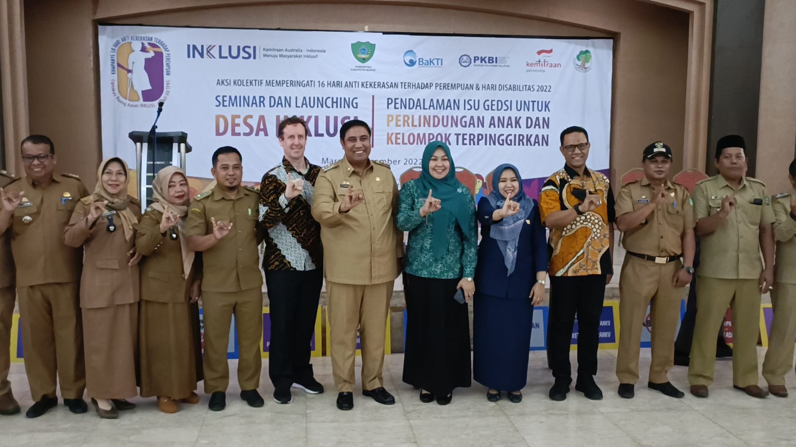 Pemkab Maros dan BaKTI Launching Desa Inklusi