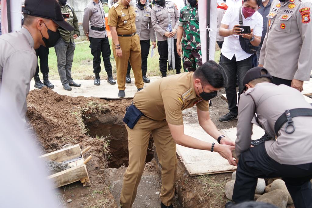 Bupati Adnan Dukung Pembangunan Masjid Al Ghaffar Polres Gowa