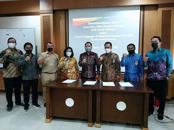 Dinas Perindagkop Sulbar Jalin Kerja Sama Dengan Balai Diklat Industri Makassar