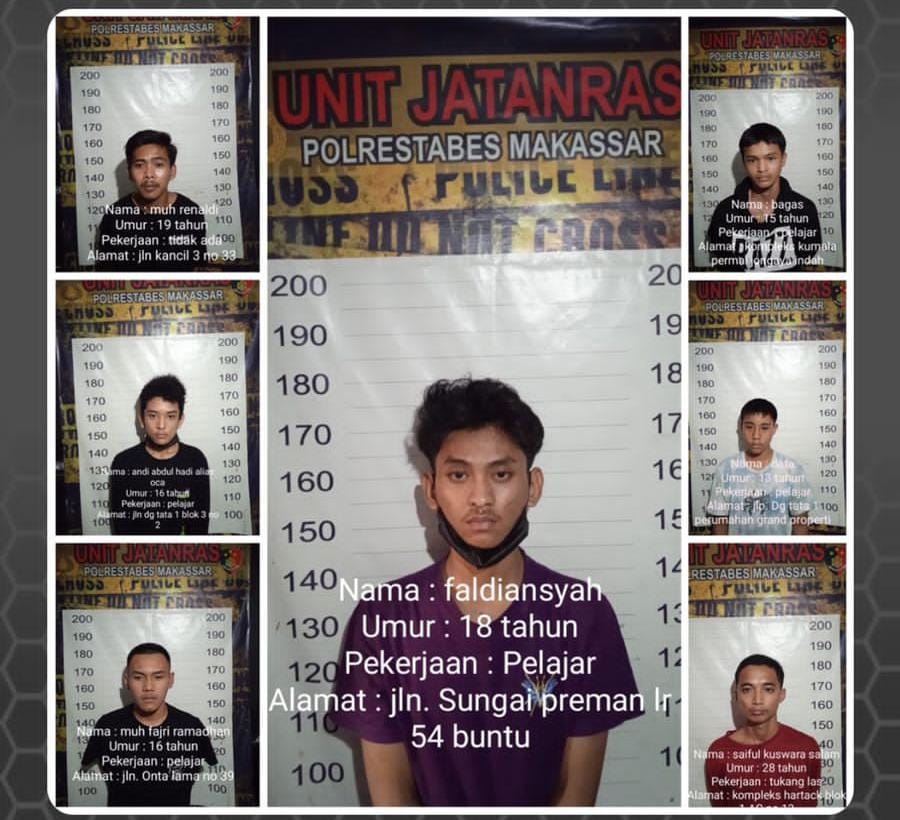 Polisi Ringkus Komplotan Begal Sadis di Makasssar, Anggotanya Semua Pelajar 