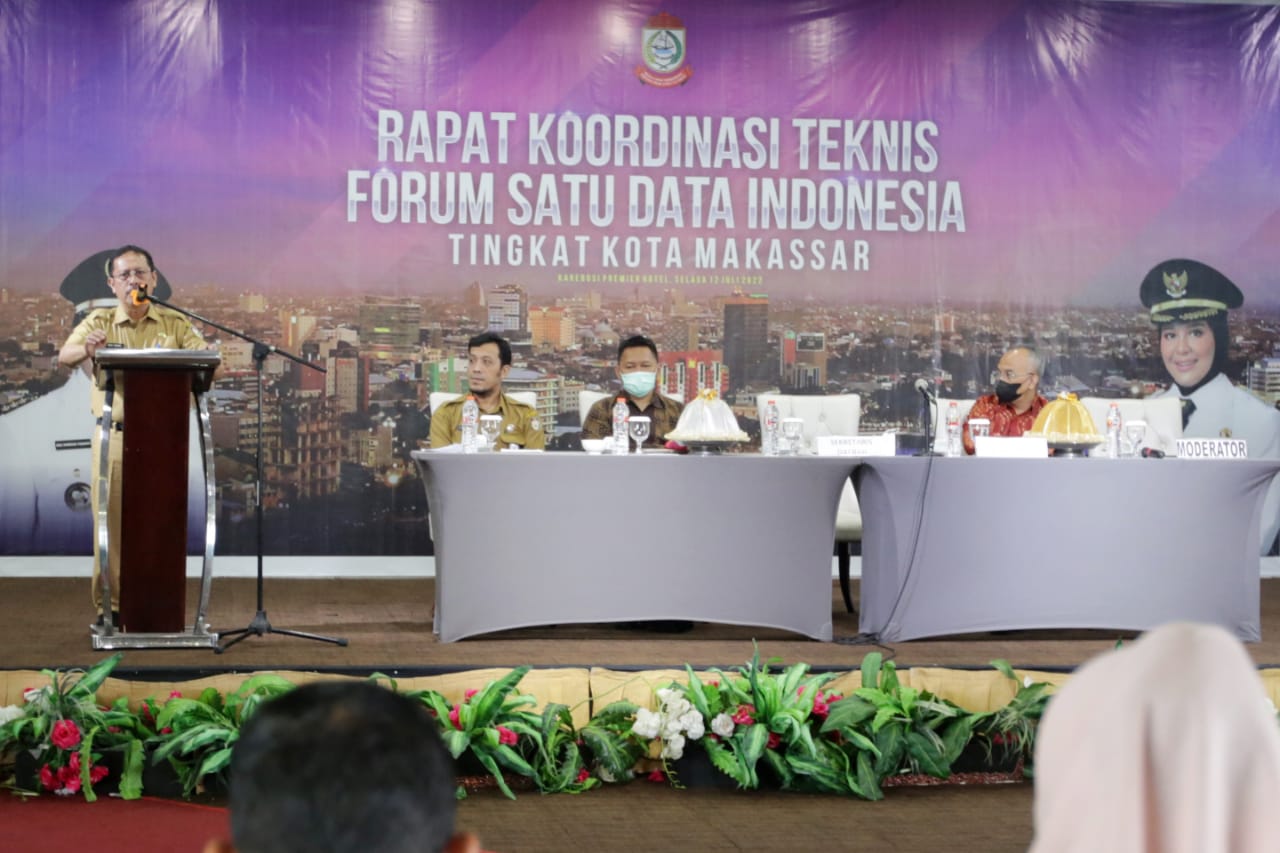 Dihadiri Sekda, Bappeda Gelar Rapat Teknis Forum Satu Data Indonesia Tingkat Kota Makassar 