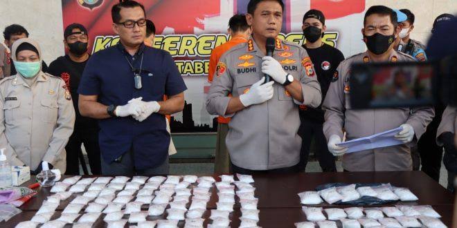 Polisi Makassar Gagalkan Peredaran Sabu Senilai Rp10 Miliar dari Malaysia, Dua Bandar Ditangkap